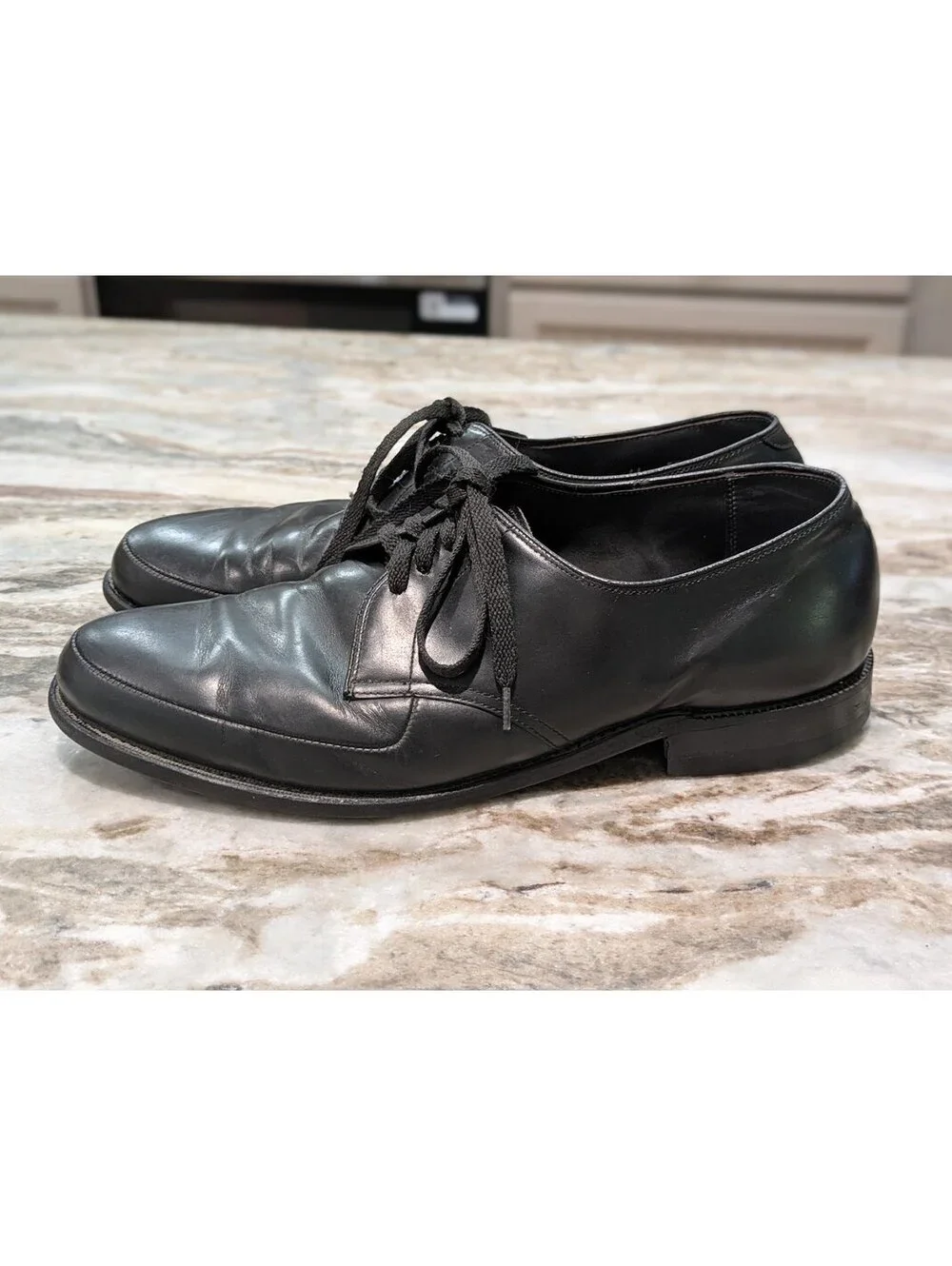 Vintage Walk‑Over Black Leather Oxford Shoes • Men’s 11 EEE